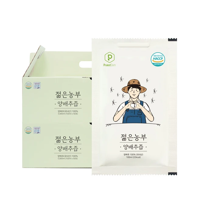 푸릇담 국내산 젊은농부 양배추즙, 100ml, 30개