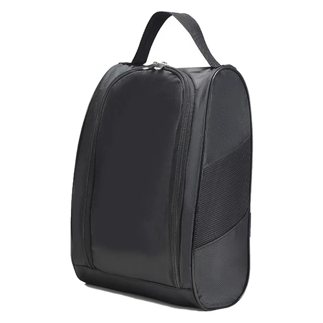 씨티컴퍼니 베이직 골프 슈즈백 신발주머니, 블랙, FREE, 1개