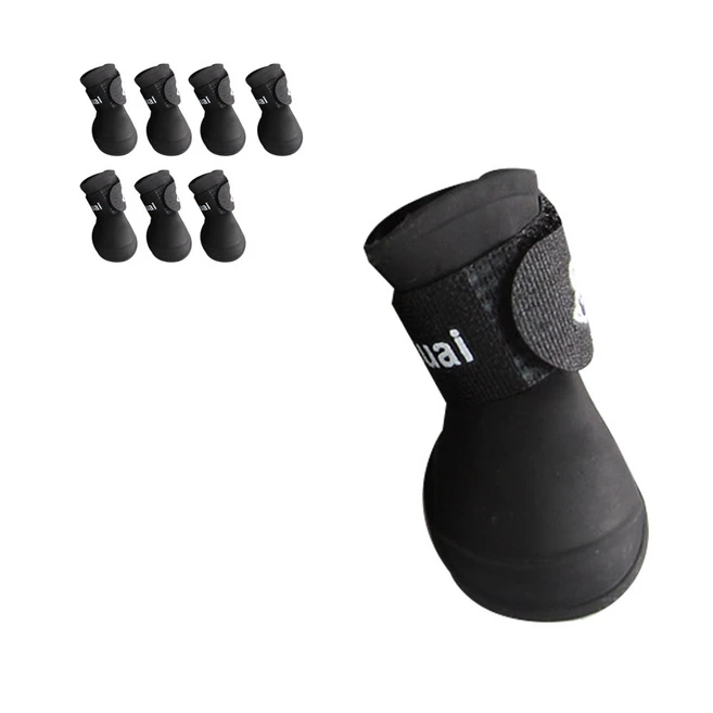 도그아이 라텍스 신발, 블랙, L(4.7 x 5.7 cm), 8개