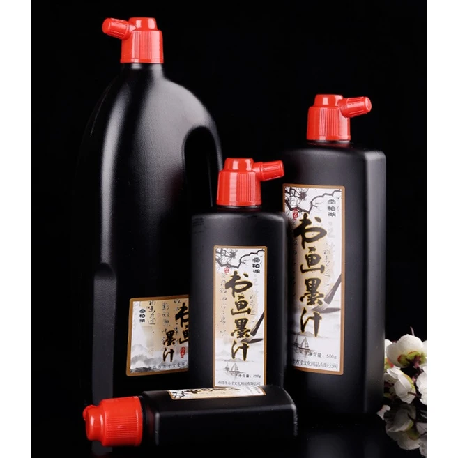 코히모 서예 붓글씨 캘리그라피 연습용 먹물 3W262, 250ml×4, 4개, 250ml