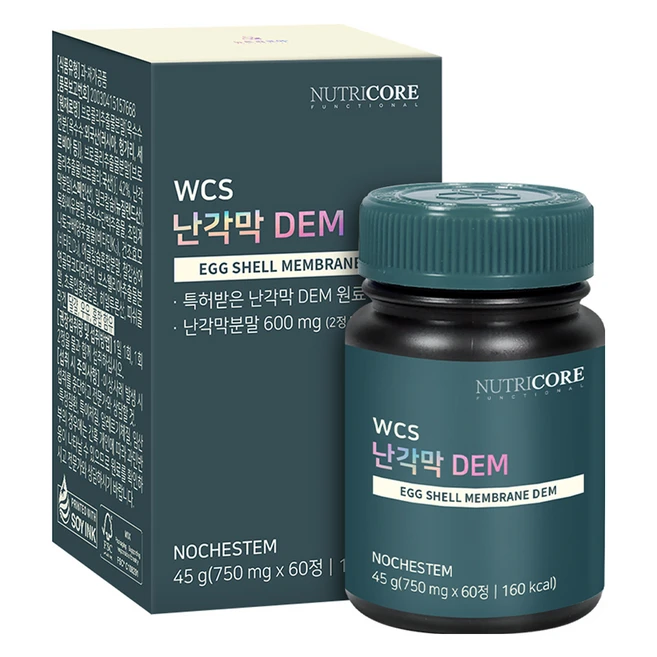 뉴트리코어 난각막 DEM 45g, 1개, 60정