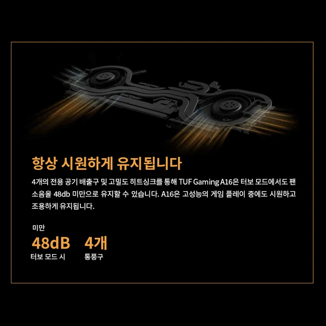 에이수스 2024 TUF 게이밍 A16 16 라이젠7 Radeon RX 7600S, Off Black, 512GB, 16GB, WIN11 Home, FA617NSR-N4014W