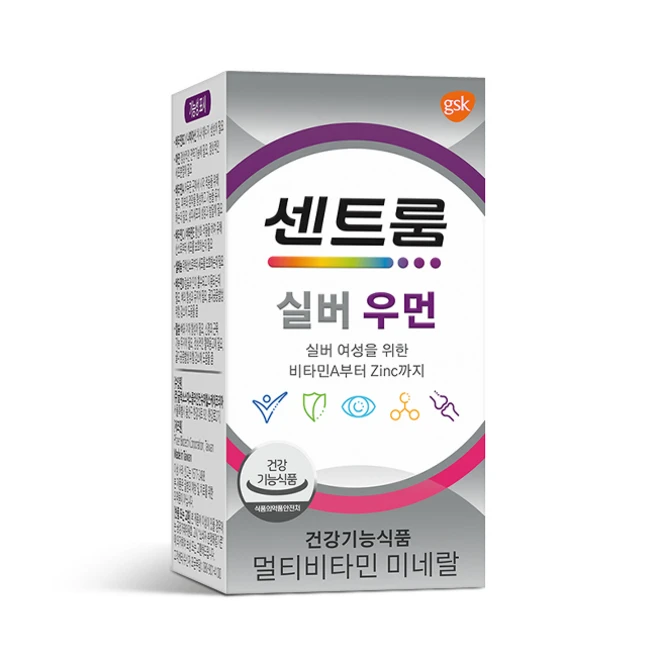 gsk 센트룸 실버 우먼 멀티비타민 미네랄 75.7g, 50정, 1개