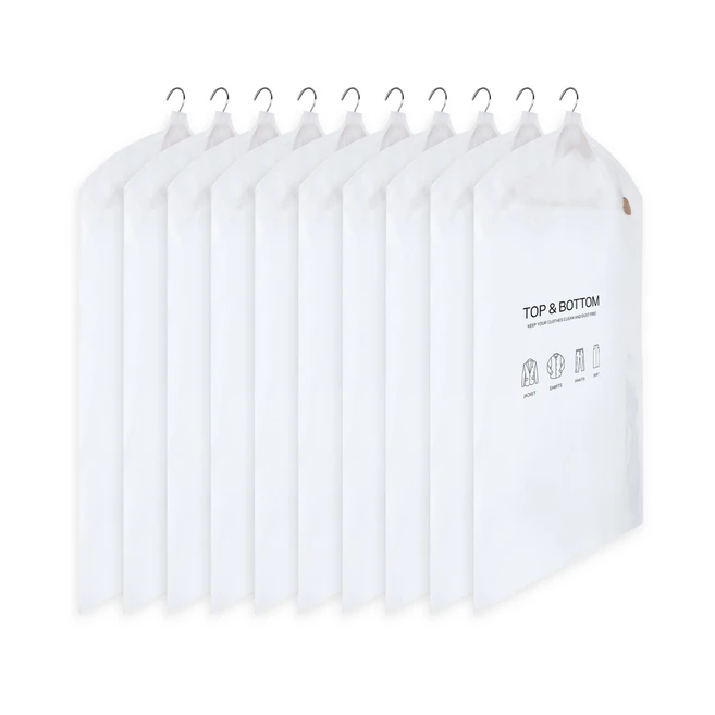 코멧 베이직 모던 옷커버 양복용 화이트, 1개입, 10개