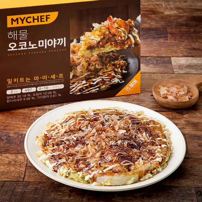 마이셰프 해물 오코노미야끼 2인분, 497g, 1개