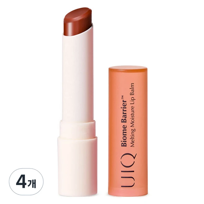 유이크 바이옴 베리어 멜팅 모이스처 립밤, 4개, 3.2g, 코랄 브리즈