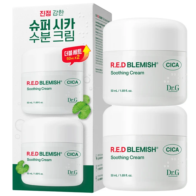 닥터지 레드 블레미쉬 시카 수딩 크림 듀오 기획세트, 50ml, 2개