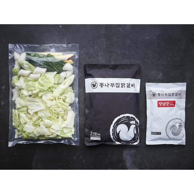 통나무집 닭갈비 밀키트 1640g (매장 2인분), 1.64kg, 1개