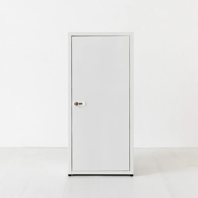 마켓비 리루아 캐비넷 1문 락커 350880, 화이트, 3단