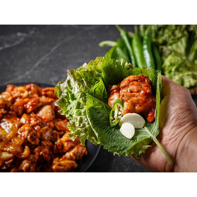통나무집 닭갈비 밀키트 1640g (매장 2인분), 1.64kg, 1개