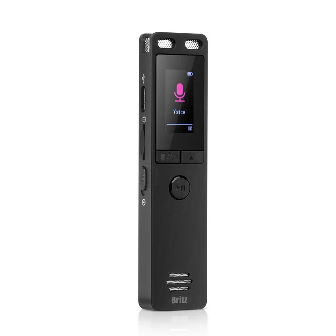 브리츠 FM 라디오 보이스레코더, BZ-VR2000, 블랙