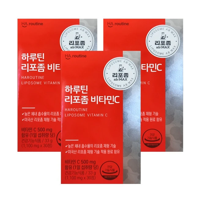 하루틴 리포좀 비타민C 1100mg x 30정 3박스, 3개