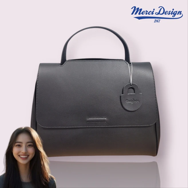 메르시디자인 크리스마스 파리스 Paris Bag 명품 프리미엄 송아지 천연 가죽 고급 탑 핸들 숄더 크로스 백
