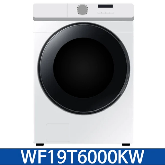 [삼성전자(주)] 삼성 그랑데 WF19T6000KW 드럼 세탁기 19 kg 화이트 / KN, 상세 설명 참조