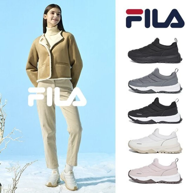 FILA 24FW 뉴 패딩슈즈 방한화 슬립온 여성용
