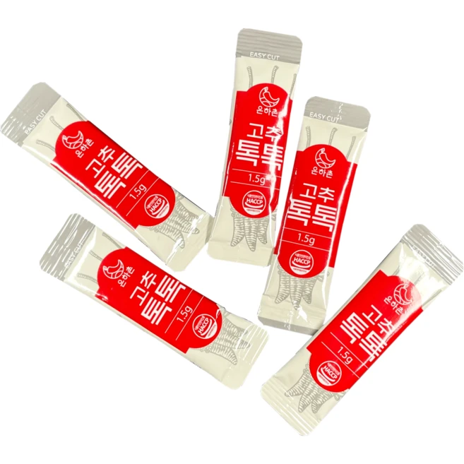 일회용 미니 고춧가루 고추톡톡 1.5gX200봉 소포장 배달전문점용, 1.5g, 200개