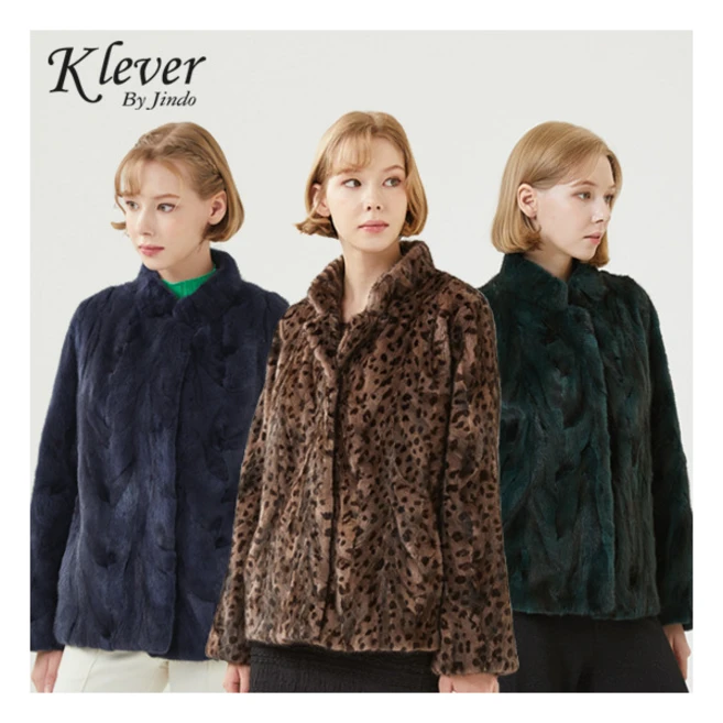 [진도] [최초가 990000원] Klever 데일리 스크랩 유색 밍크자켓 (K5W2MJ04_)