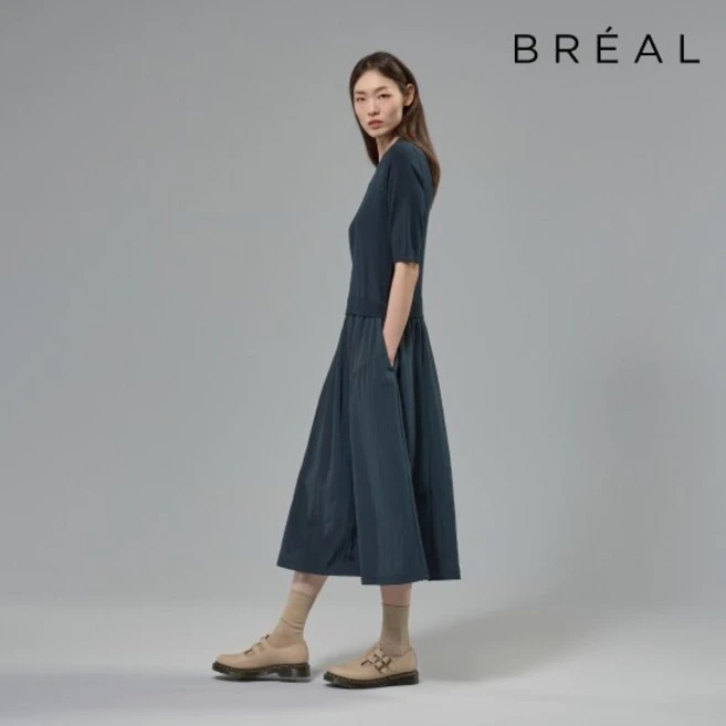 브리엘 24FW 5부 니트 원피스 2종