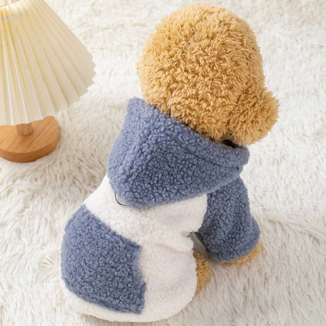 Faith Gathering 강아지패딩 강아지옷 겨울 겨울옷s, 1개, 스웨이드 조끼 L