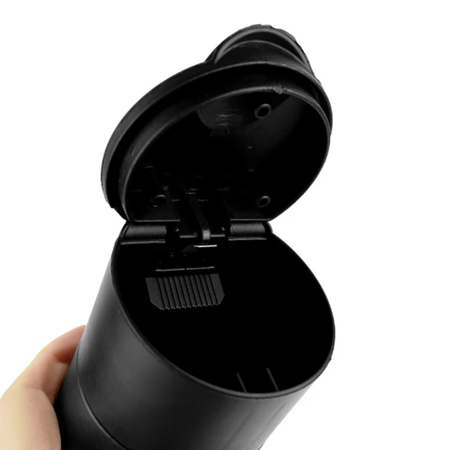 차량재털이 재떨이 컵홀더 냄새차단 뚜껑 쓰레기통, 1개