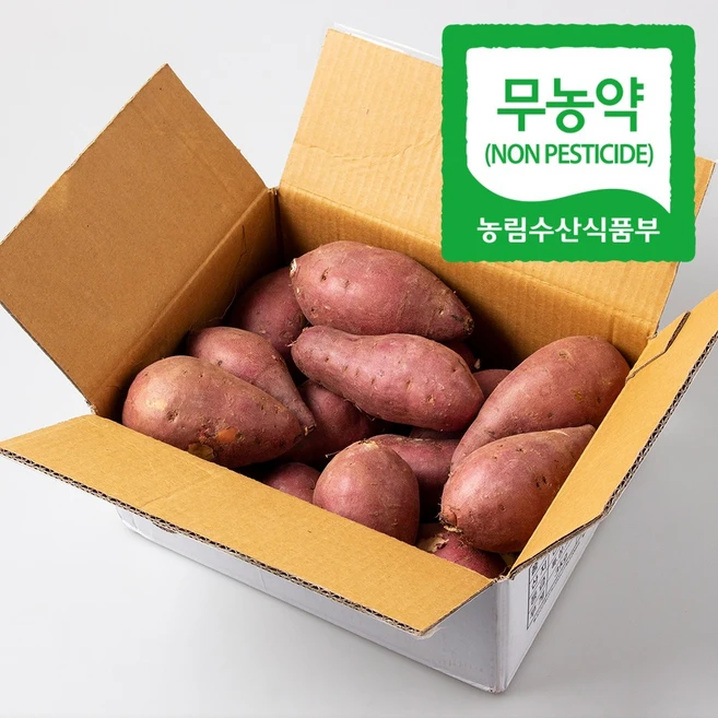 영암 세척 김의준 꿀고구마 베니하루카 무농약, 1박스, 3kg(대)240g~