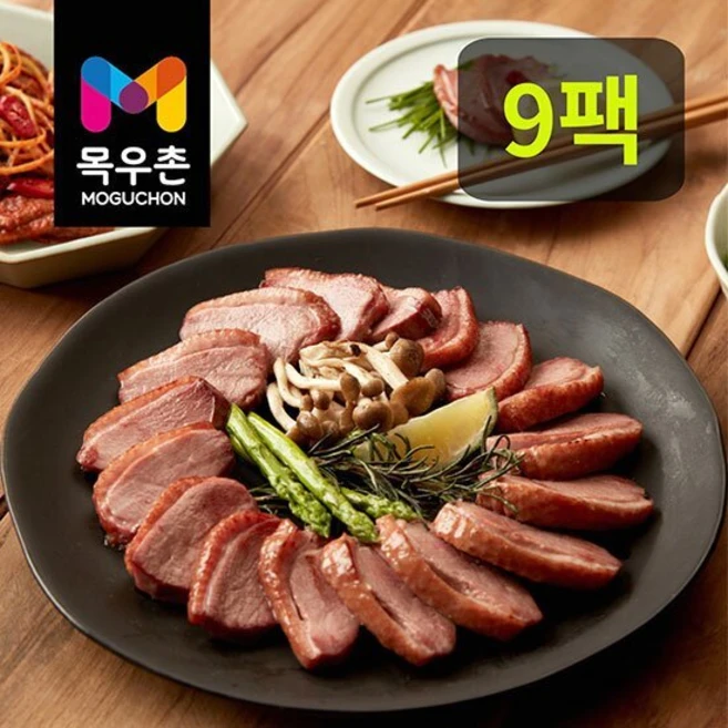 목우촌 무항생제 훈제오리 200g*9팩 총1.8kg 소스12g 5팩, 200g, 9개