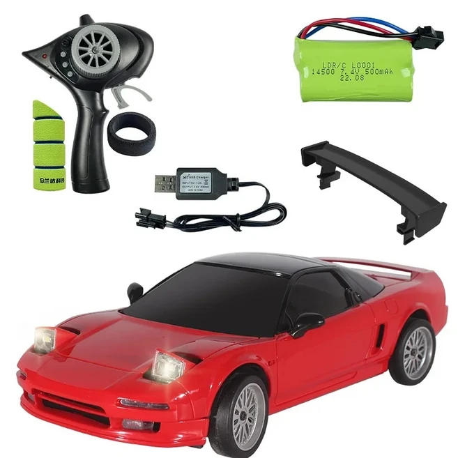 LDRC LD1803 NXS RTR 1/18 2.4G 2WD ESP 자이로스코프 RC 자동차 드리프트 차량 LED 조명 전체 체중계 제어 모델 어린이 장난감 선물, 2)Grey, 없음, 없음