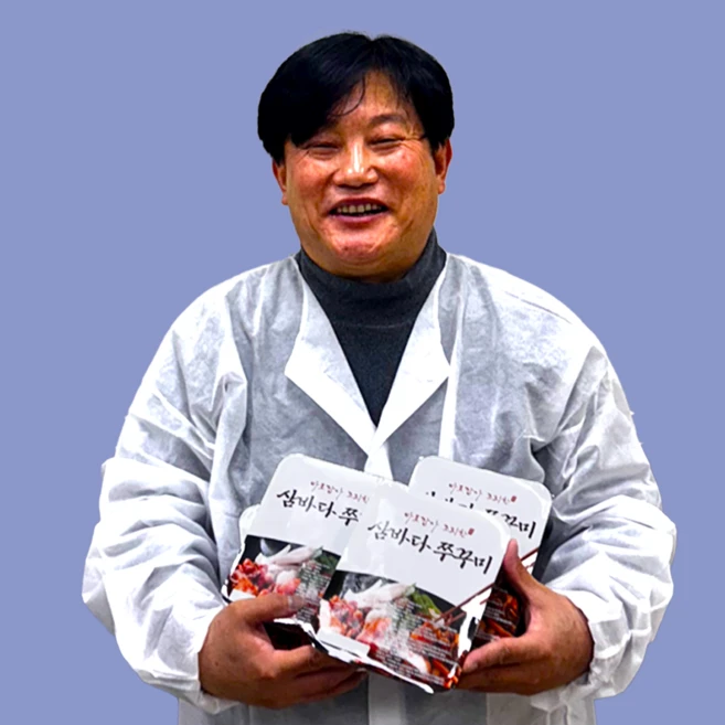 삼바다 양념 쭈꾸미 볶음 요리 밀키트 캠핑 간단 안주 요리, 1개, 350g