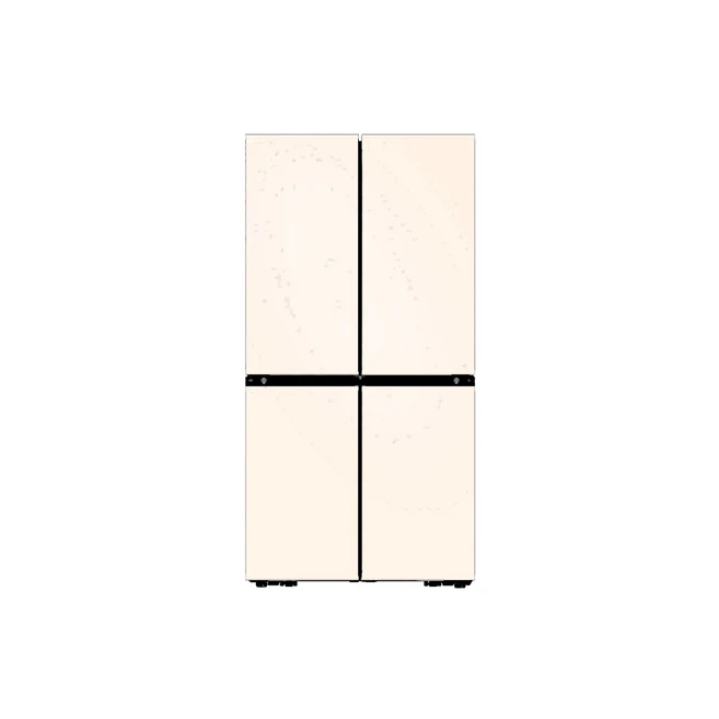 비스포크 RF90DG90124E 냉장고 4도어 905L 매트 크리미 베이지
