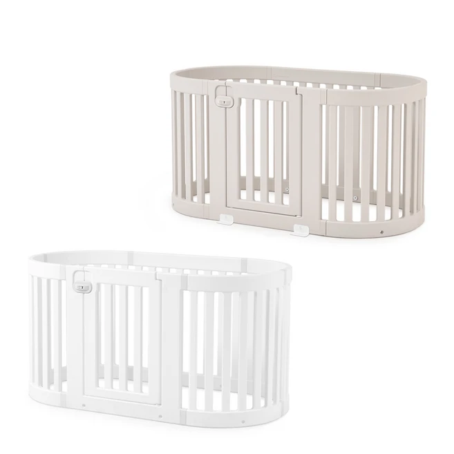 텍미홈 확장형 펫룸 강아지 울타리 애견 펜스 무한확장 커스텀 호환 전제품, 오픈형 세트, 버치베이지