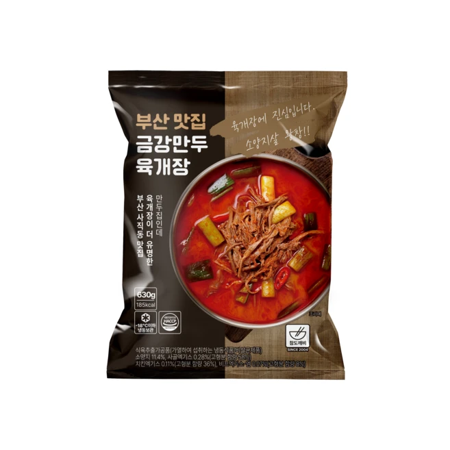 참도깨비 부산 맛집 금강만두 육개장, 630g, 10개