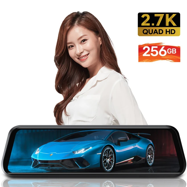 국내 최대용량 MAX. 256GB Wi-Fi GPS 메모리 10M 2.7K 삼성테크윈 Q40 터보 룸미러블랙박스, 128G 2채널 : 실내 후방카메라