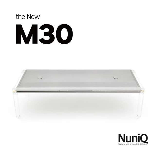누니큐 신형 the New M30 RGB 풀스팩트럼 어항 조명, 1개