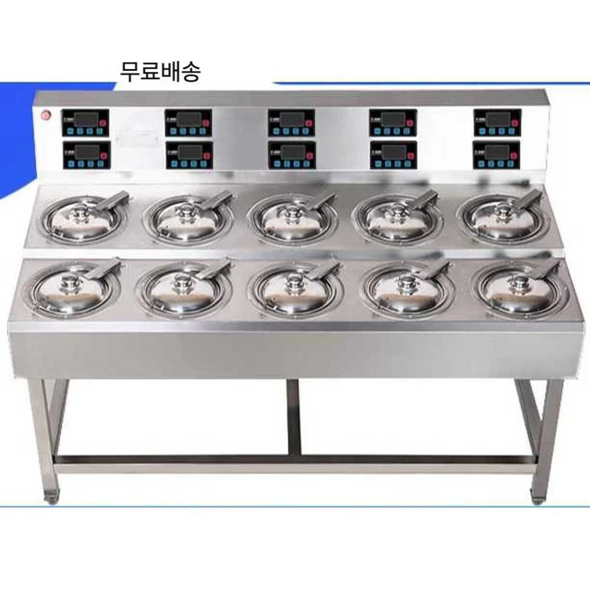 배구댕 돌솥밥기계 밥솥 솥밥 자동 압력 전기 누룽지, 열두머리토기밥기계(단층더블행)