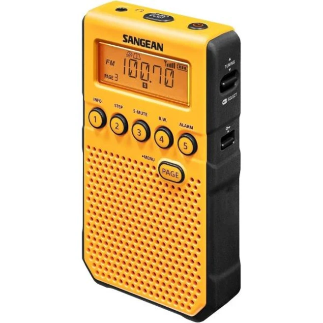 일본 직배송 Sangean DT-800 BCL 라디오 소형 경량 고성능 고감도 우수한 음질 RDS 디지털 FM76-108MHz FM 스테레오MW 배경 소음 감소 소프트 뮤