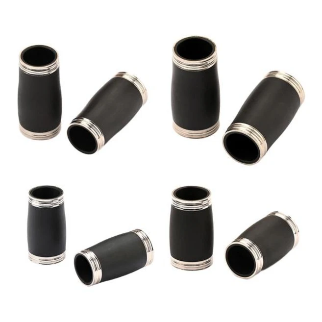 2 배럴 블랙 플랫 B 섹션 가능한 메탈 조정 클라리넷 베이클라이트, 1개, 없음, 3) 54mm