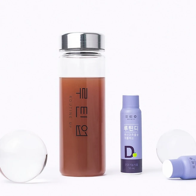 루틴업 루틴디 애플페논 풋사과 다이어트 보조제, 50ml, 6개