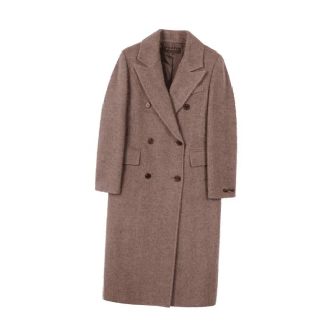 [백화점몰] 시슬리 여성 코트 메리 헤링본 테일러드 더블 롱 SACT40461