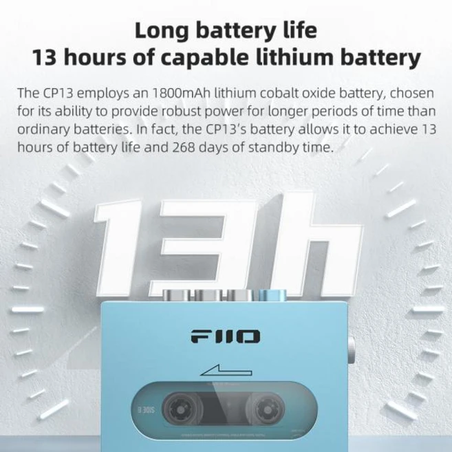 카세트플레이어 카세트테이프 FiiO CP13 휴대용 스테레오 카세트 플레이어, 5) Transparent, Transparent