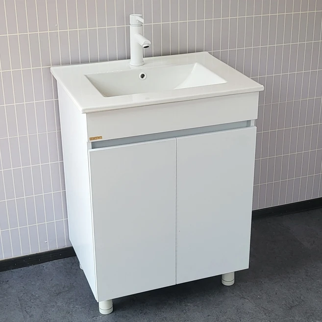 LABIANG 라비앙 시크 매립형 하부장 500mm 화이트 샌드베이지 웜그레이 리치골드 숲그린 딥블루 블랙 (수전 팝업 트랩은 사양), 1개, 시크 500 딥블루