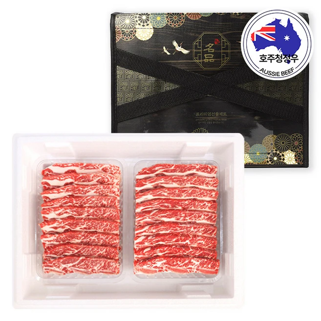 설명절 호주산 프리미엄 LA갈비 4KG 선물세트, 1세트