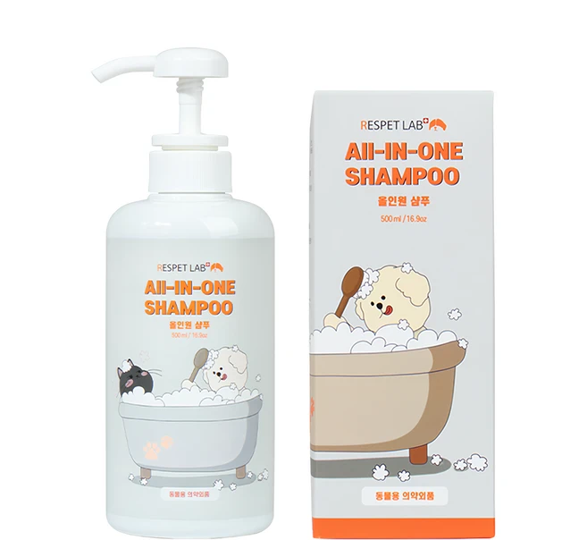 리스펫랩 반려동물 더 순한 저자극 올인원 샴푸, 500ml, 1개