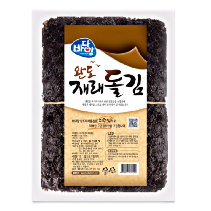 바다맘 완도 재래돌김, 300g, 1개