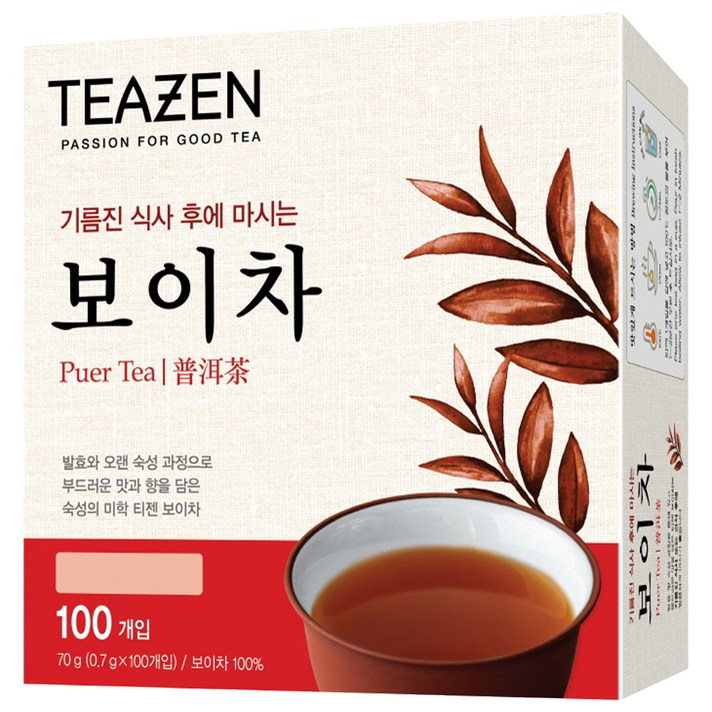 티젠 보이차, 0.7g, 100개