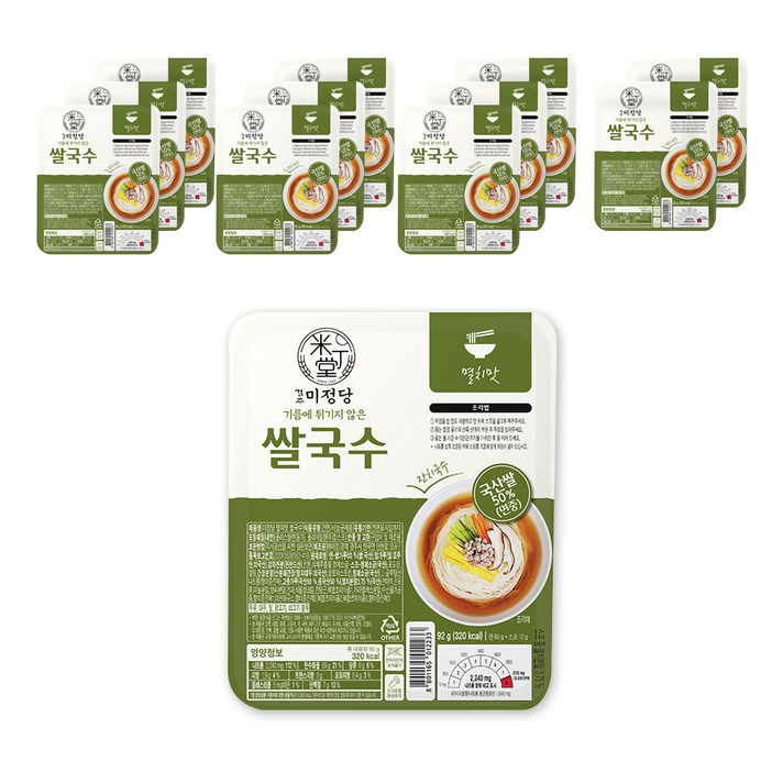 미정당 쌀국수 멸치맛, 92g, 12개