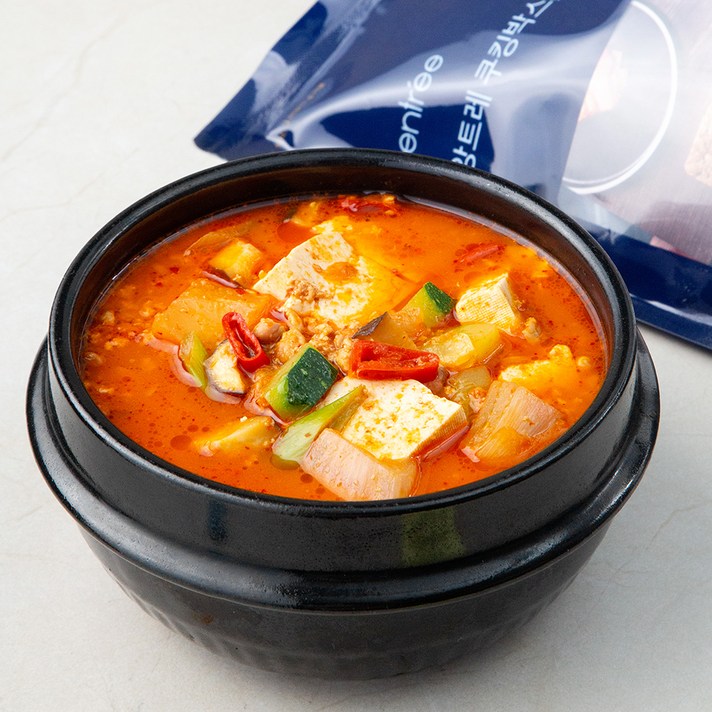 앙트레 쿠킹박스 간편한식 청국장찌개, 545g, 1개