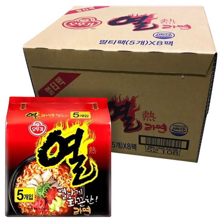 오뚜기 열라면 봉지라면, 40개