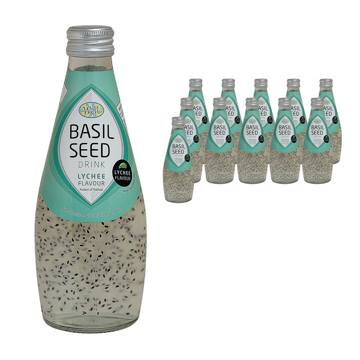 웰 바질 시드 드링크 리치향, 290ml, 12개