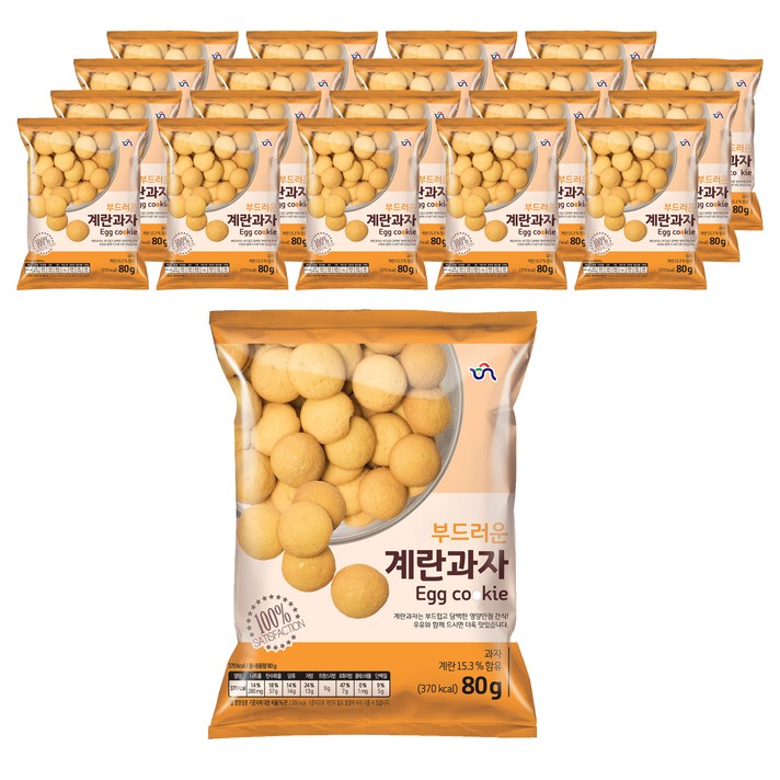 신흥 계란과자, 80g, 20개