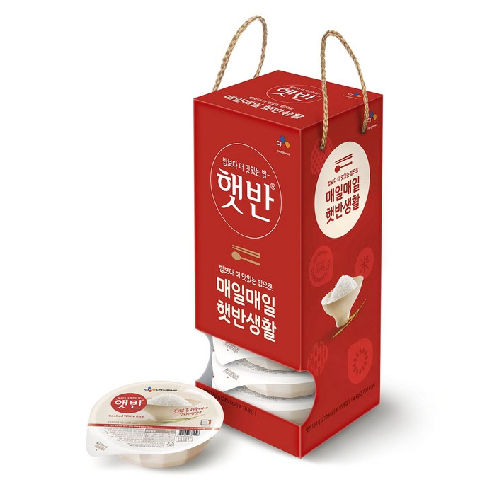 햇반 매일매일 햇반생활 백미밥, 180g, 10개